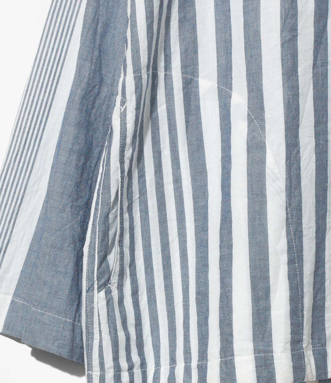Cagoule Shirt - Stripe Cotton Chambray