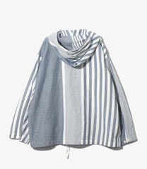 Cagoule Shirt - Stripe Cotton Chambray