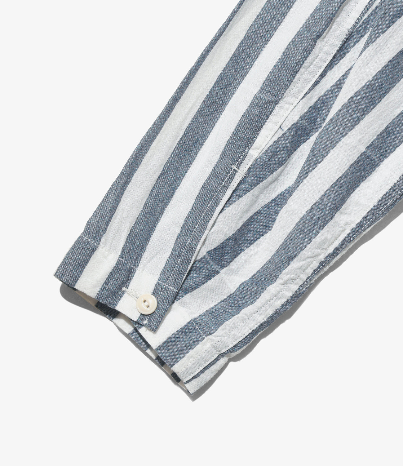Cagoule Shirt - Stripe Cotton Chambray