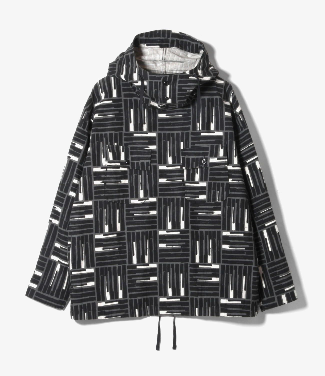Cagoule Shirt - Cotton Tile Print Canvas