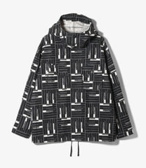 Cagoule Shirt - Cotton Tile Print Canvas