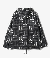 Cagoule Shirt - Cotton Tile Print Canvas