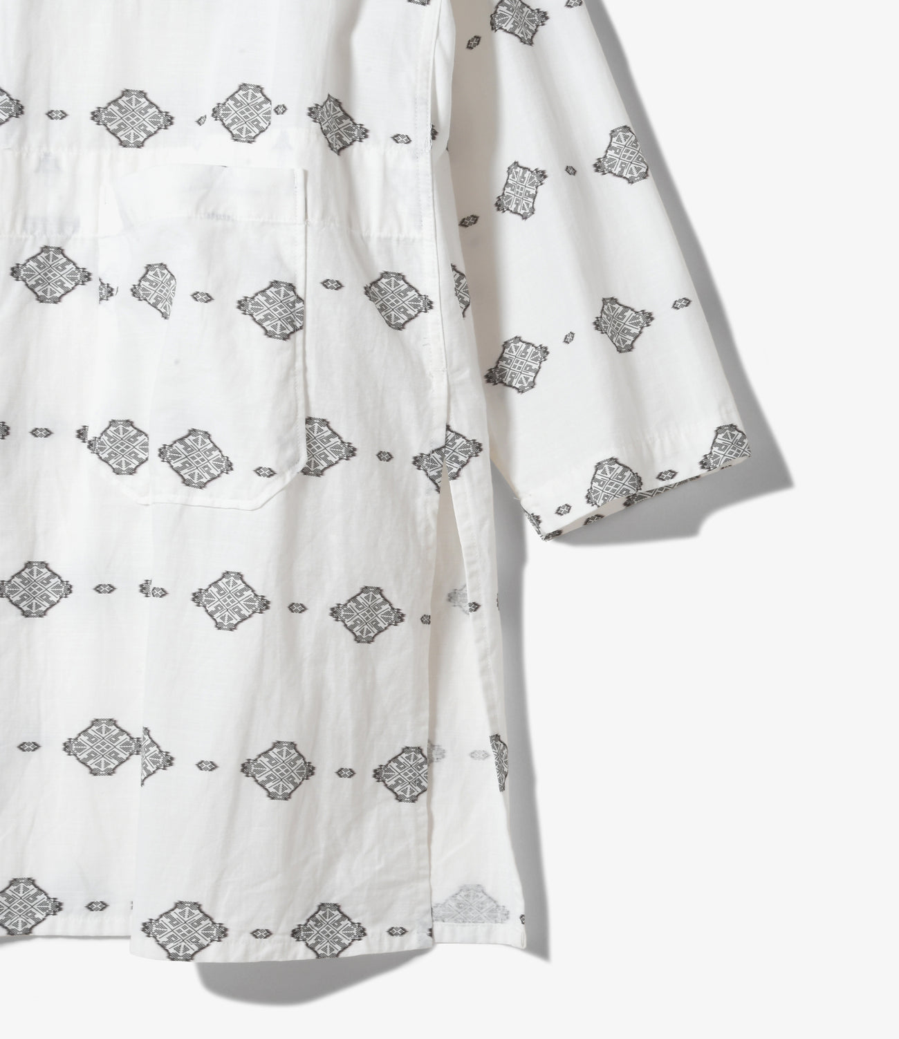 Dayton Long Shirt - Cotton Ikat Print
