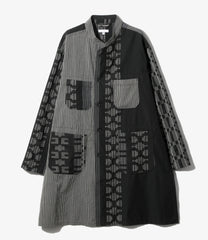 Dayton Long Shirt - Multi Pattern Stripe Jacquard