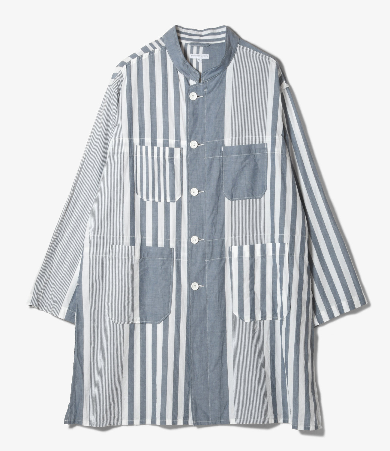 Dayton Long Shirt - Stripe Cotton Chambray – NEPENTHES ONLINE STORE