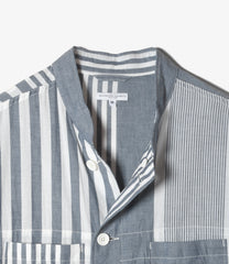 Dayton Long Shirt - Stripe Cotton Chambray