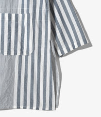 Dayton Long Shirt - Stripe Cotton Chambray