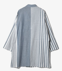 Dayton Long Shirt - Stripe Cotton Chambray
