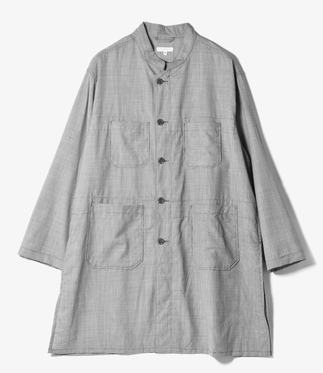 Dayton Long Shirt - Micro Houndstooth Tropical Wool