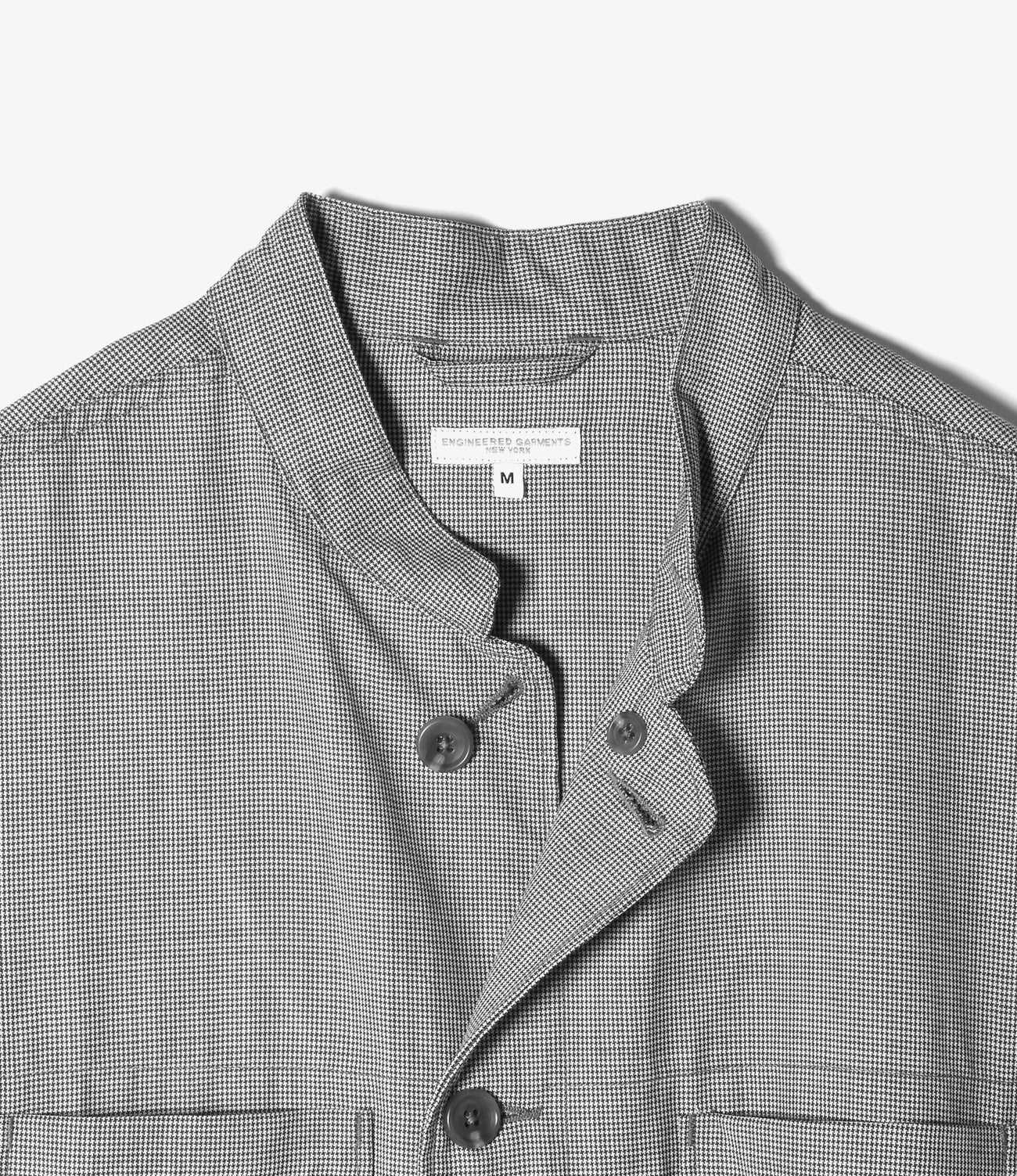 Dayton Long Shirt - Micro Houndstooth Tropical Wool