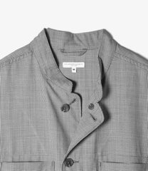 Dayton Long Shirt - Micro Houndstooth Tropical Wool
