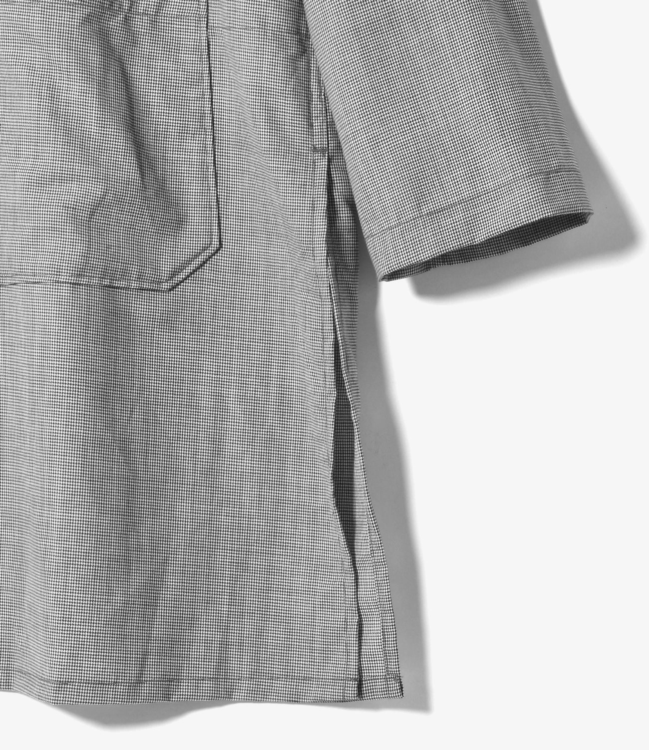 Dayton Long Shirt - Micro Houndstooth Tropical Wool