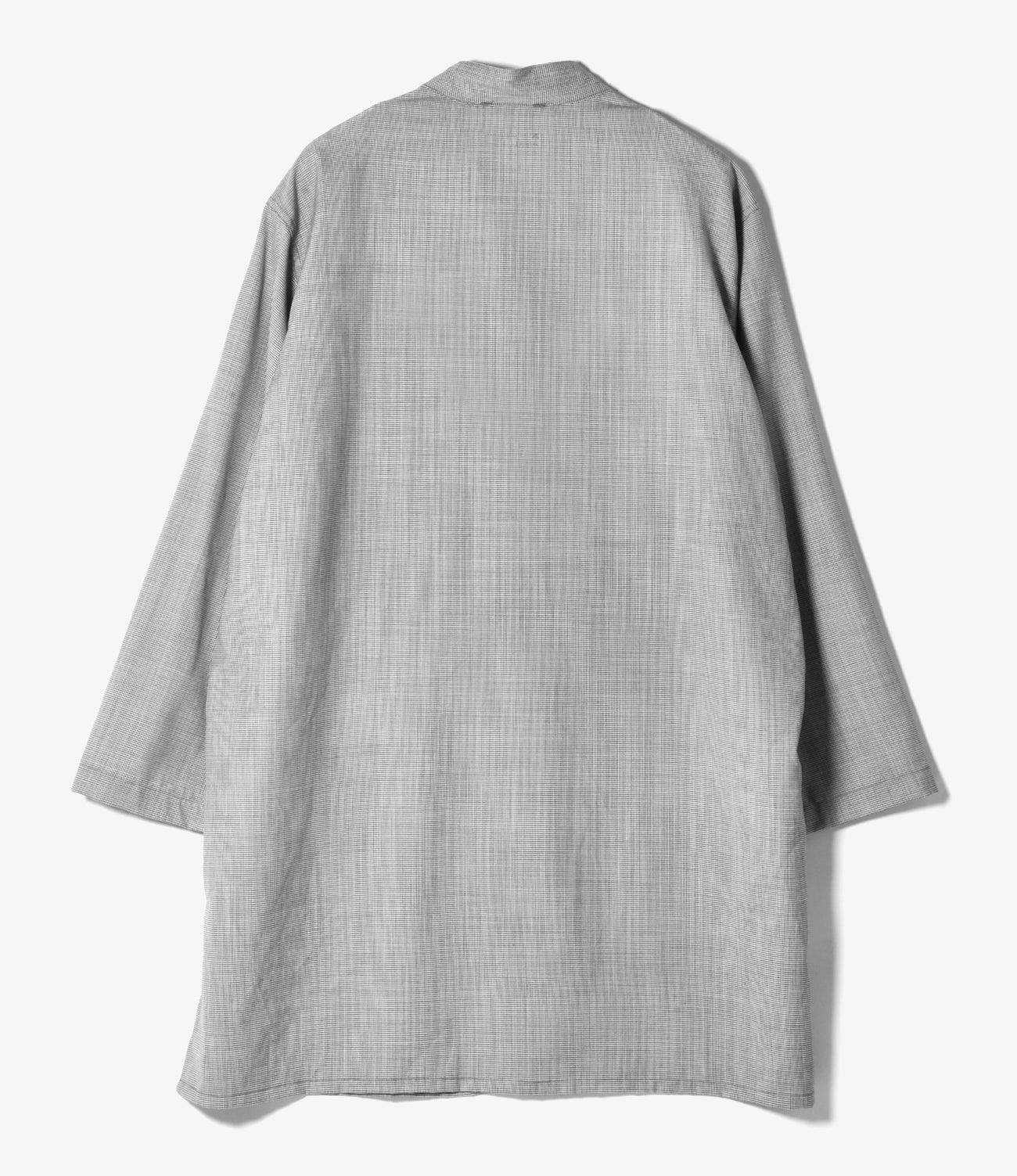 Dayton Long Shirt - Micro Houndstooth Tropical Wool
