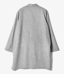 Dayton Long Shirt - Micro Houndstooth Tropical Wool