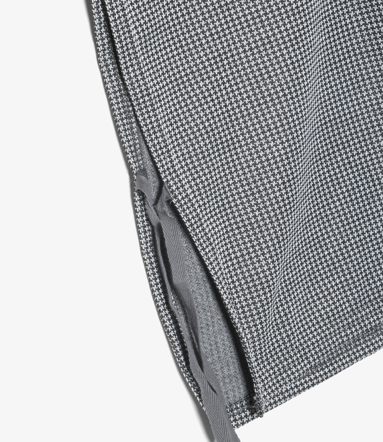 Hooded Interliner - Polyester Houndstooth Knit Jersey