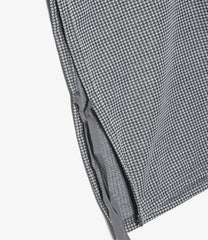 Hooded Interliner - Polyester Houndstooth Knit Jersey