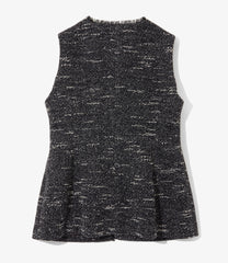Sleeveless Jacket - Bonding Tweed