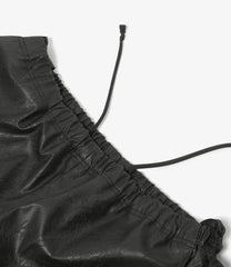 Frill Side Flare Pant - Synthetic Leather