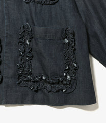 Frill Pockets Coveralls - Denim