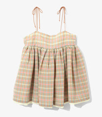 Camisole Mini Dress - Plaid