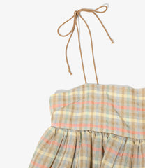 Camisole Mini Dress - Plaid