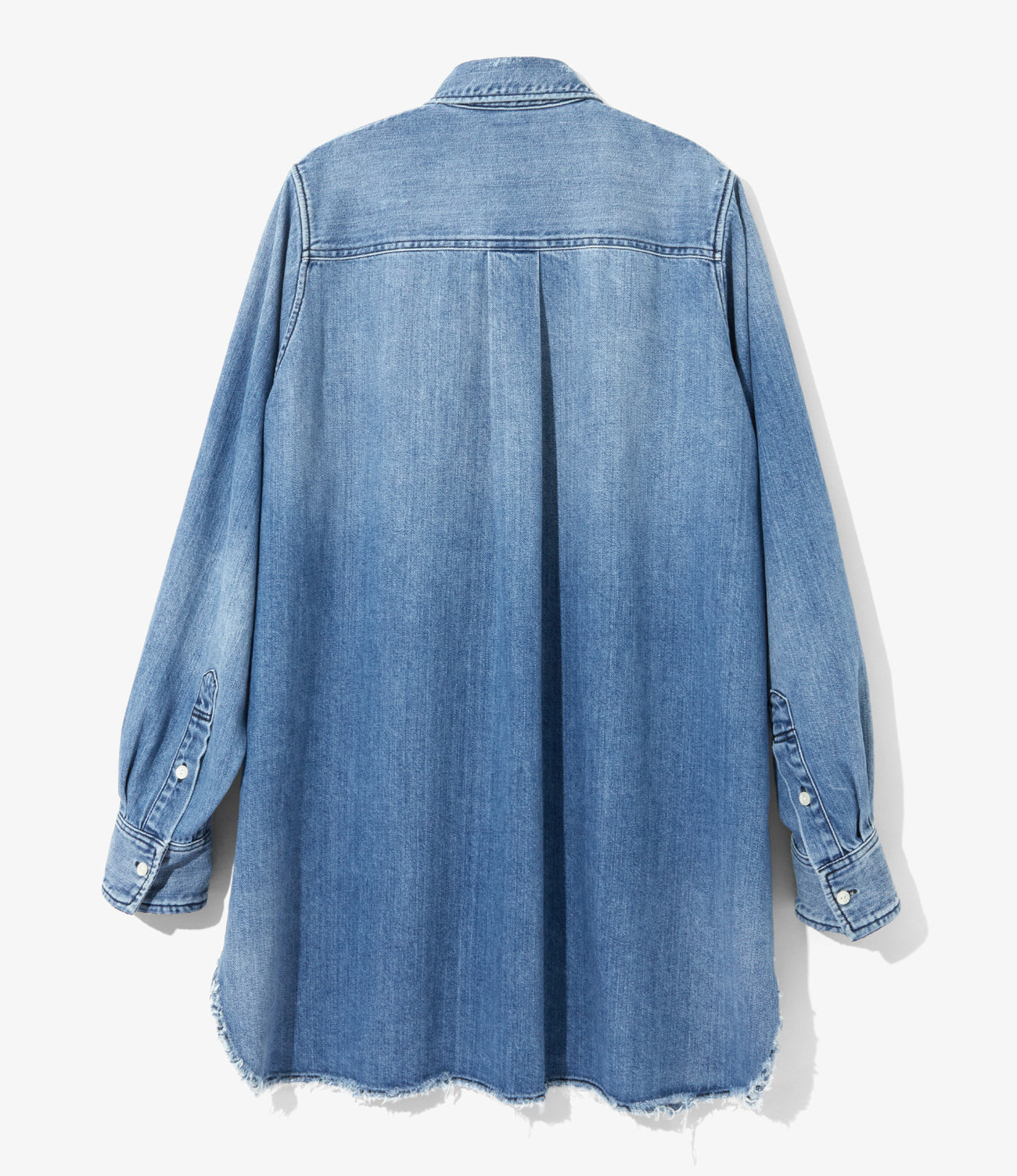 Button-down Shirt - Damaged Denim