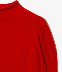 Puff Sleeve Sweater - Sheer