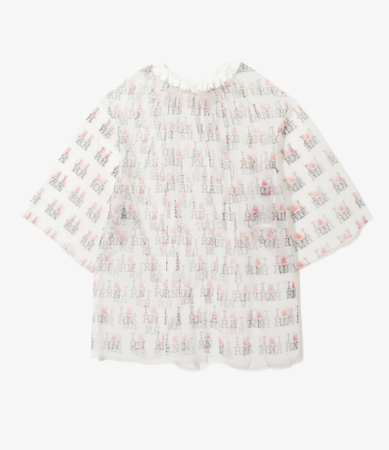 Crew Neck Shirt - Original Printed Tulle