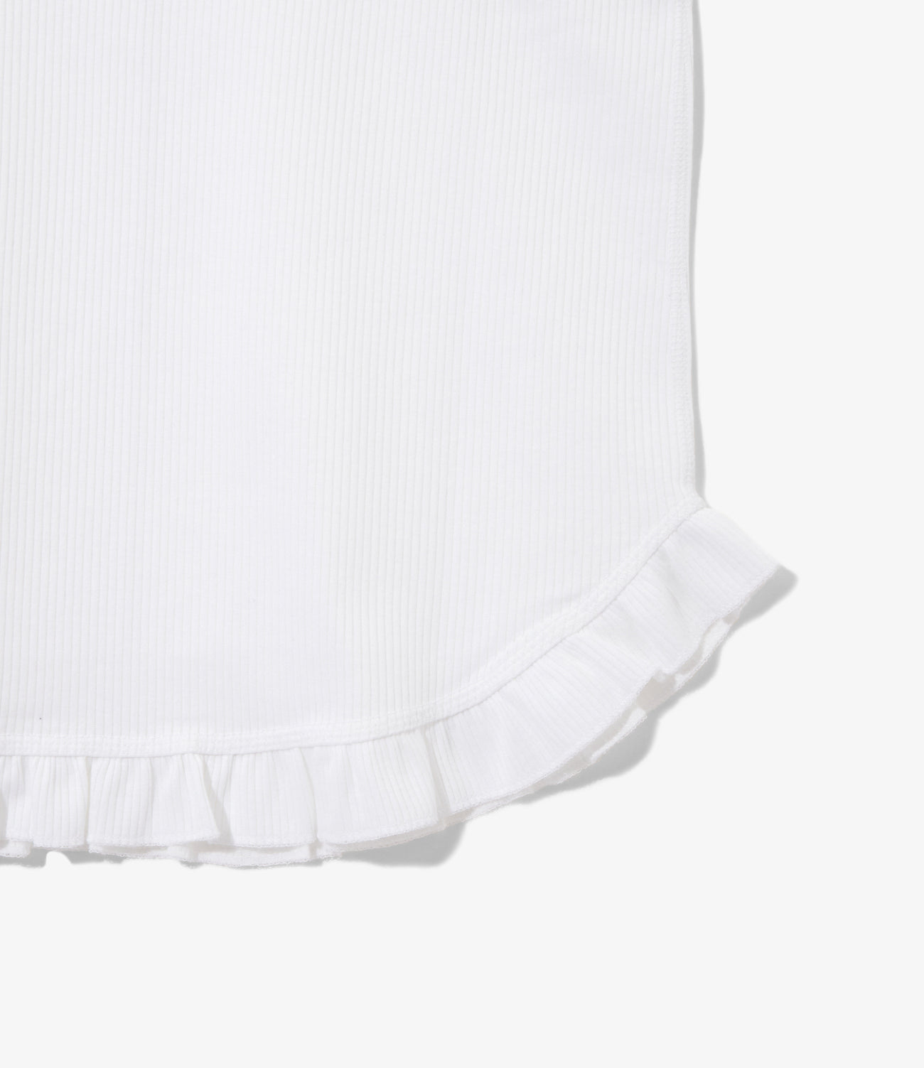 Ribbed Frill Tank Top