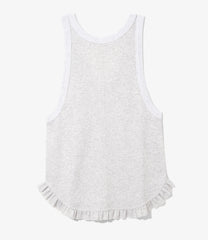 Ribbed Frill Tank Top