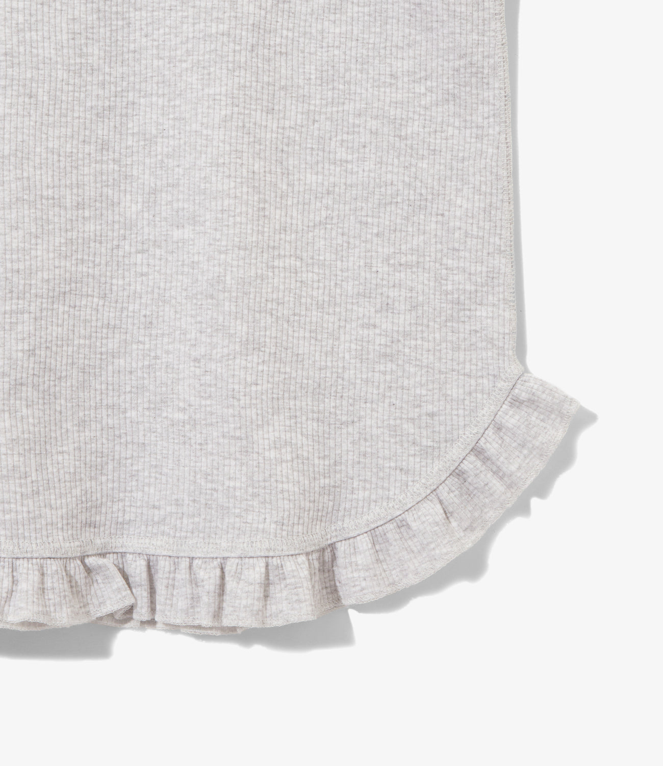 Ribbed Frill Tank Top