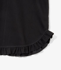 Ribbed Frill Tank Top
