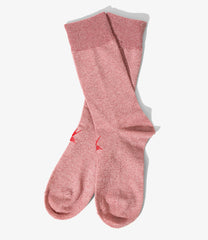 Swallow Stitch Glitter Socks