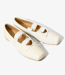 Material Combination Ballet Shoes