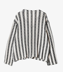 Knit Cardigan - Stripe CP Crochet