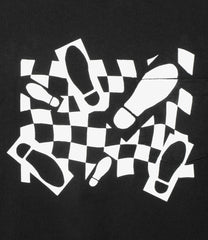 Printed Cross Crew Neck T-shirt- Foot Print