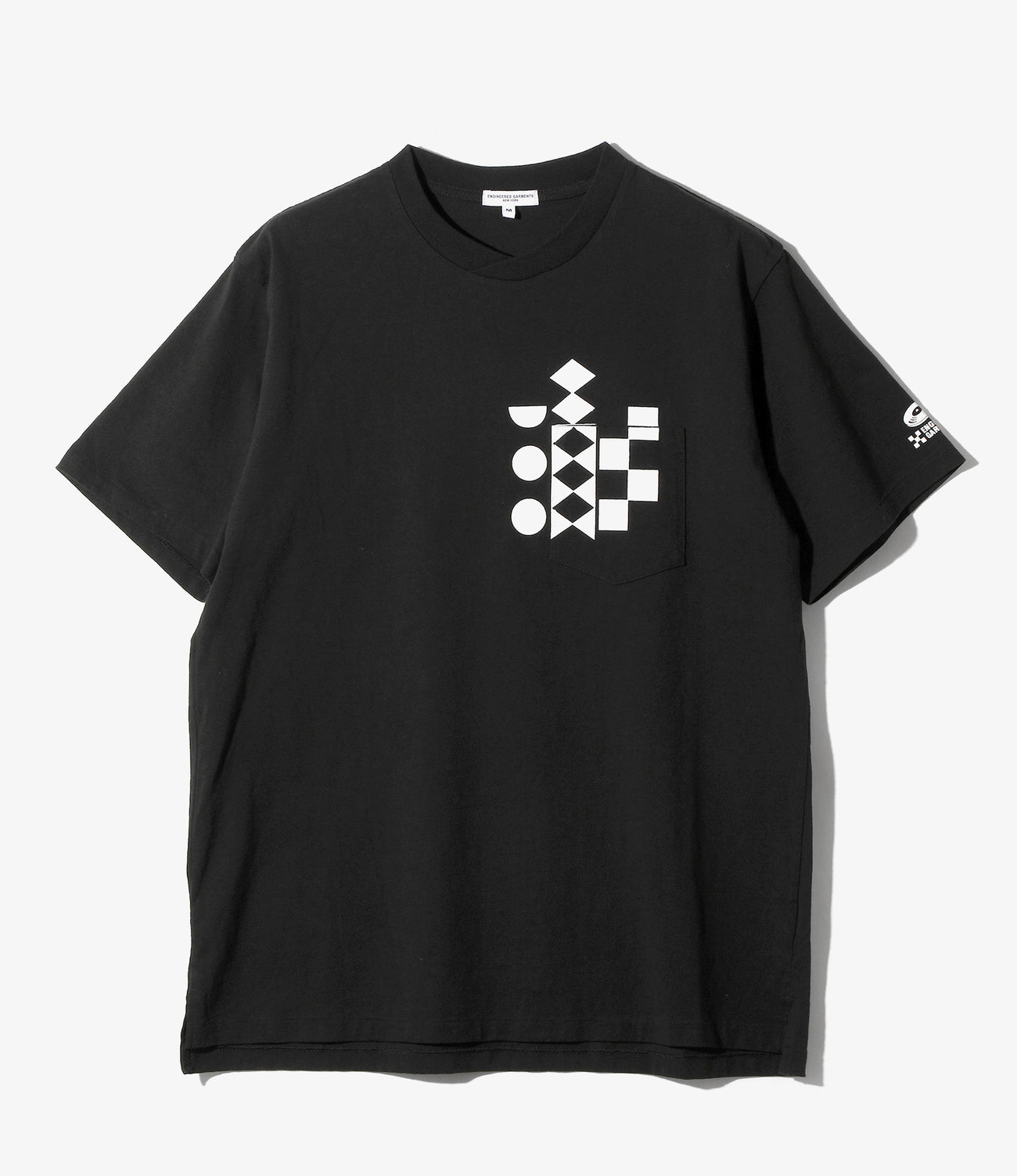 Printed Cross Crew Neck T-shirt- Multi Pattern