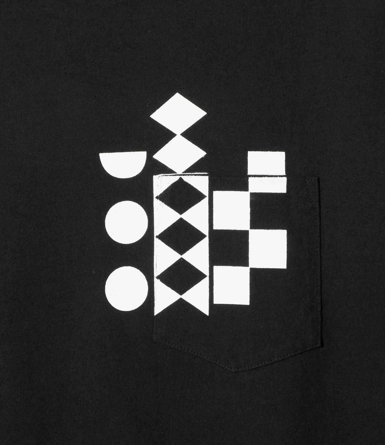 Printed Cross Crew Neck T-shirt- Multi Pattern