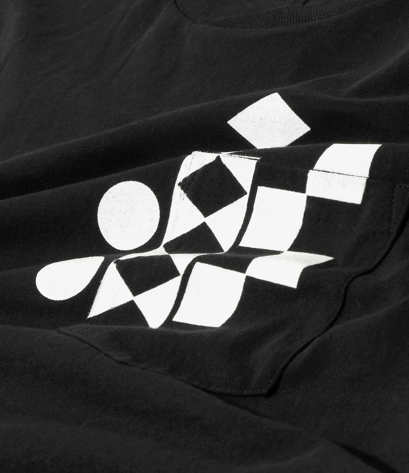 Printed Cross Crew Neck T-shirt- Multi Pattern