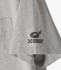 Printed Cross Crew Neck T-shirt - Foot Print