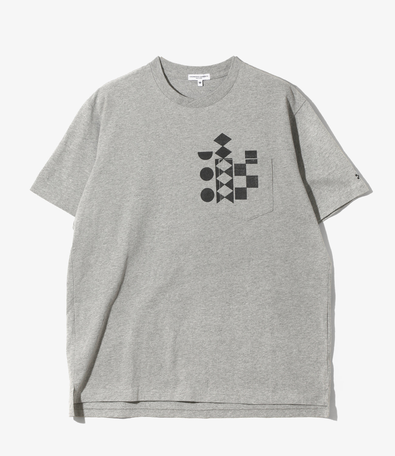 Printed Cross Crew Neck T-shirt - Multi Pattern