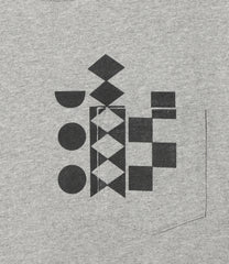 Printed Cross Crew Neck T-shirt - Multi Pattern