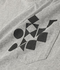 Printed Cross Crew Neck T-shirt - Multi Pattern
