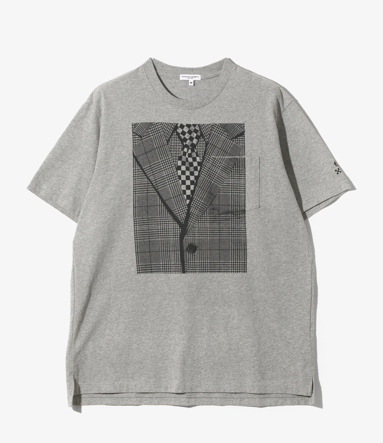 Printed Cross Crew Neck T-shirt - Suit