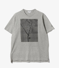 Printed Cross Crew Neck T-shirt - Suit