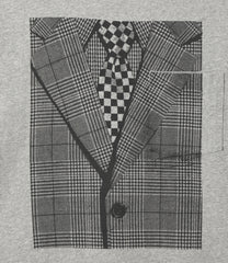 Printed Cross Crew Neck T-shirt - Suit