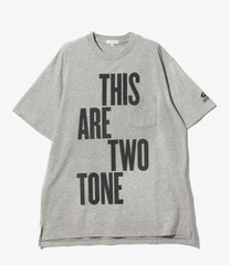 Printed Cross Crew Neck T-shirt - This Are