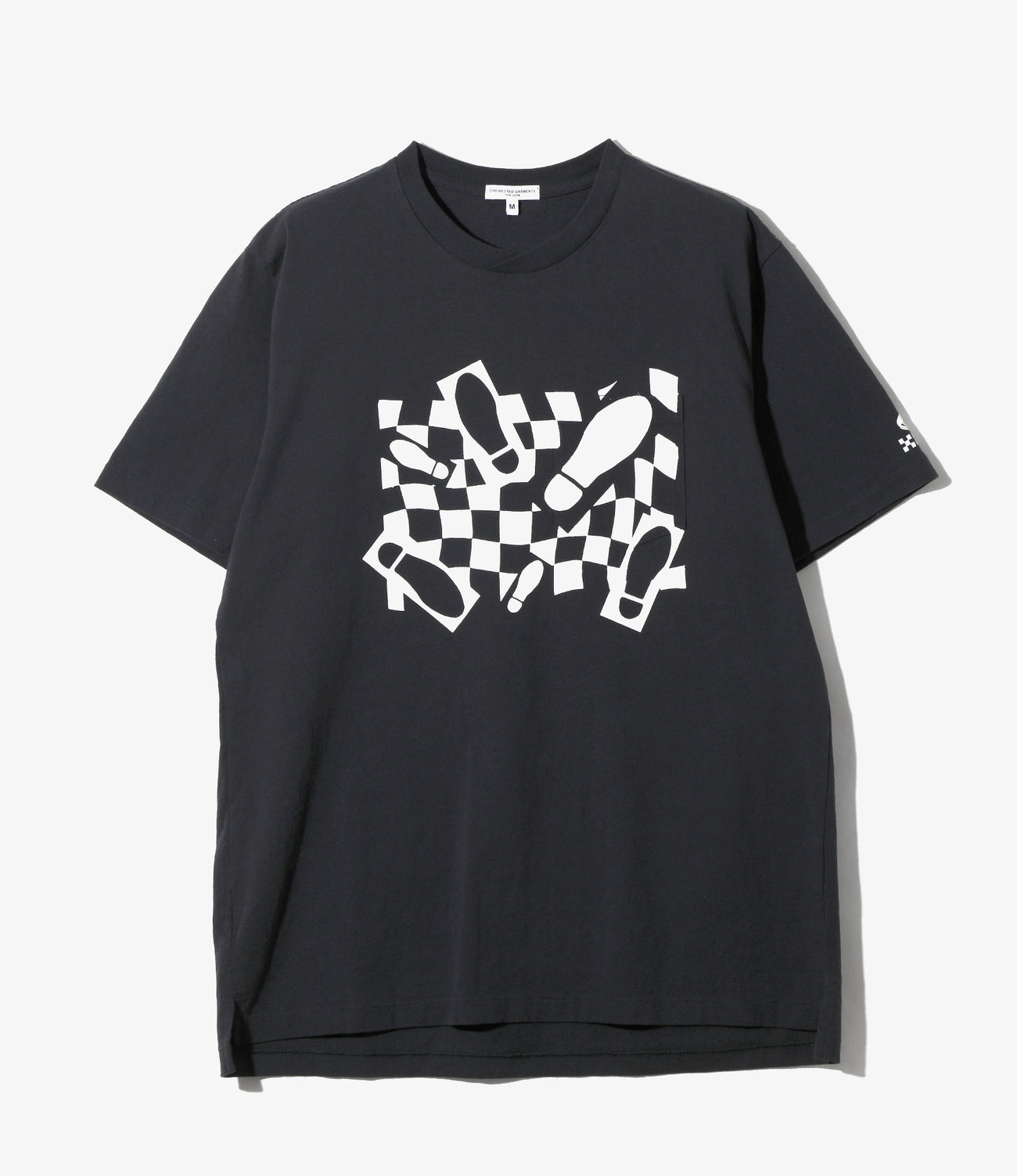 Printed Cross Crew Neck T-shirt - Foot Print
