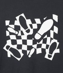 Printed Cross Crew Neck T-shirt - Foot Print