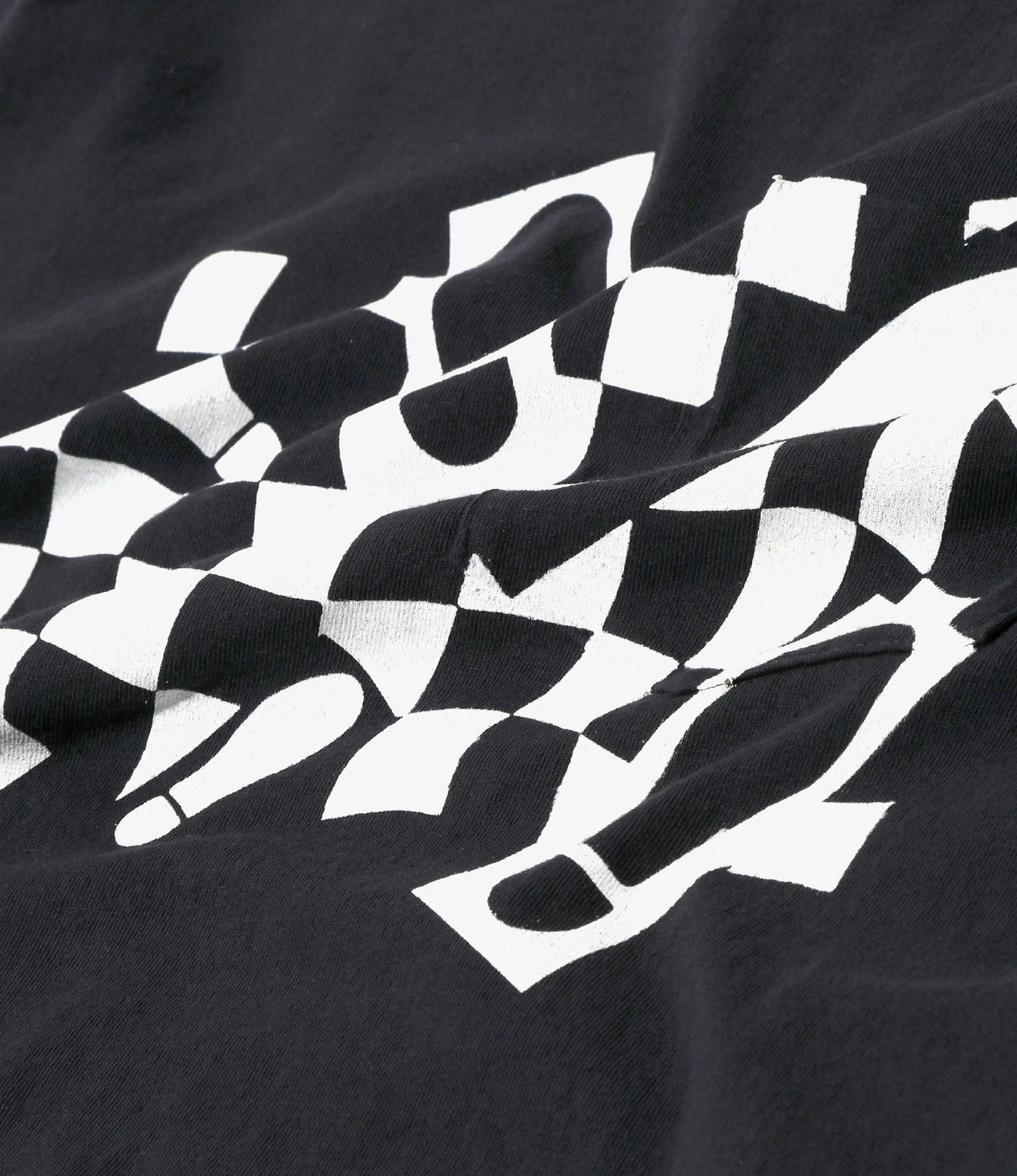 Printed Cross Crew Neck T-shirt - Foot Print